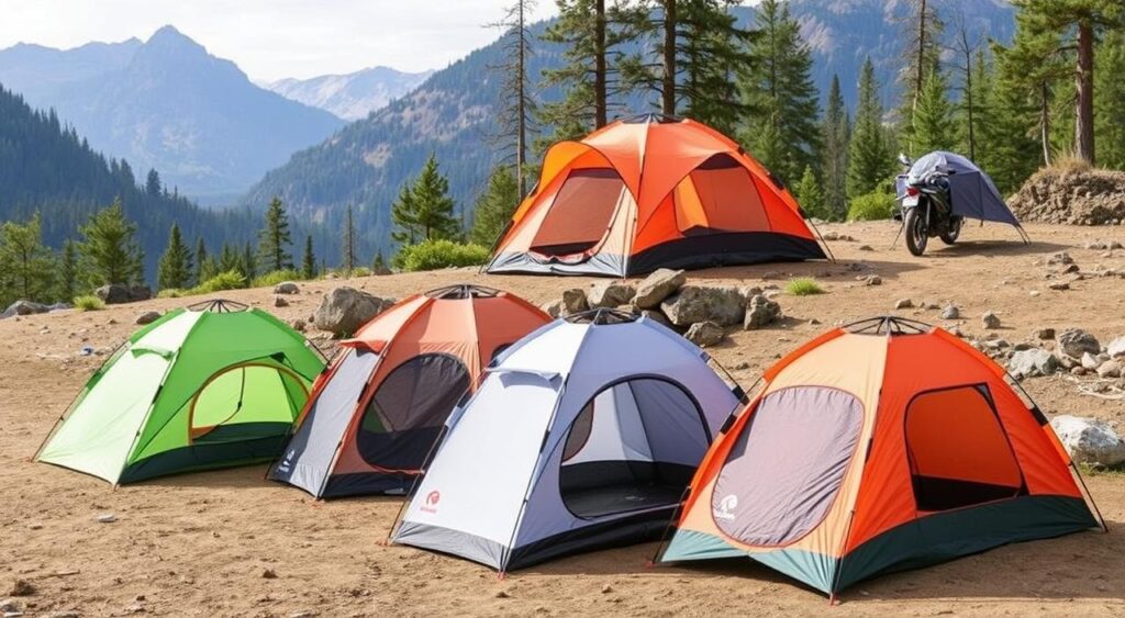 budget motorcycle tents