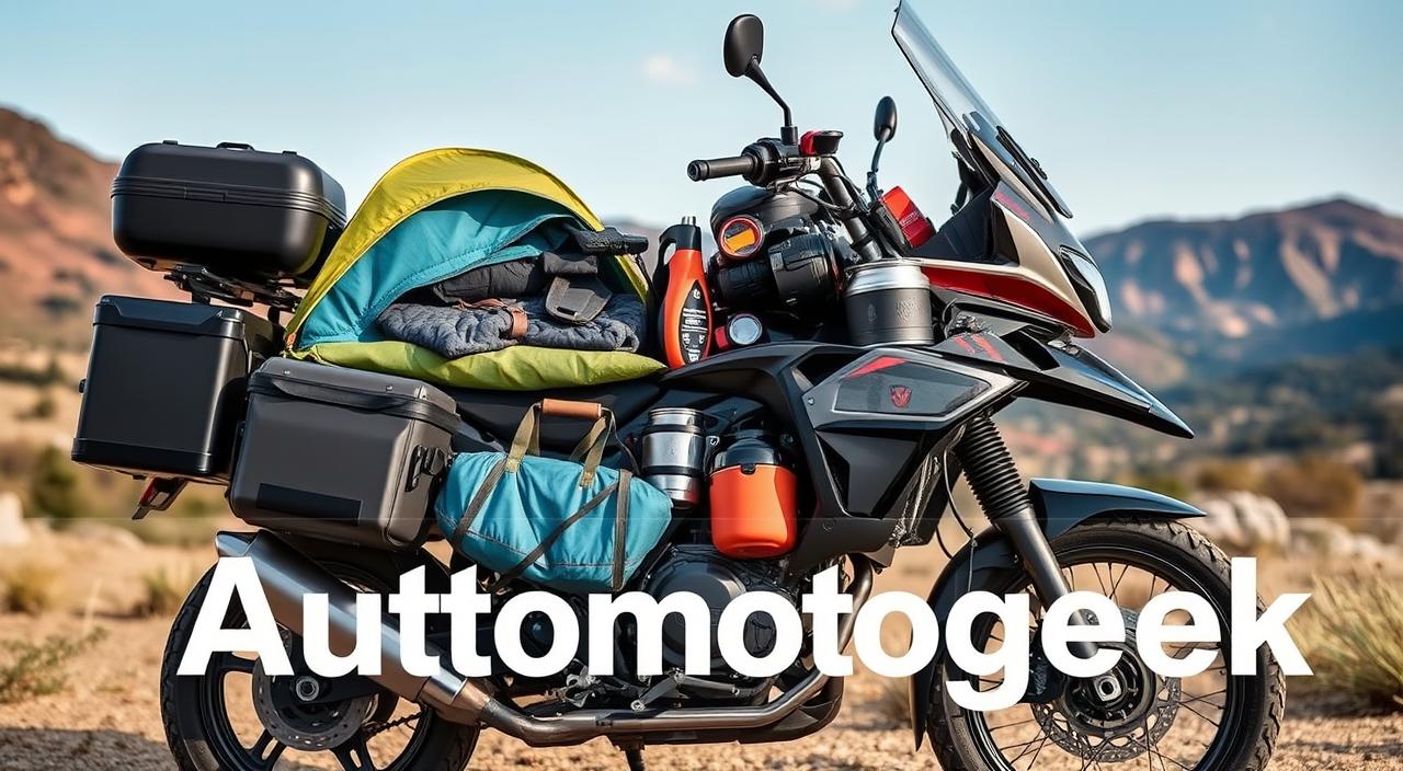 how to pack efficiently for a motorcycle camping trip