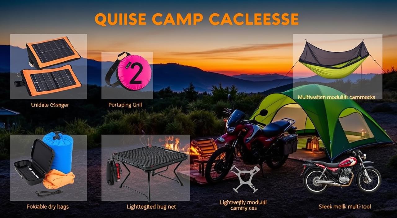 motorcycle camping accessories you didn't know you needed