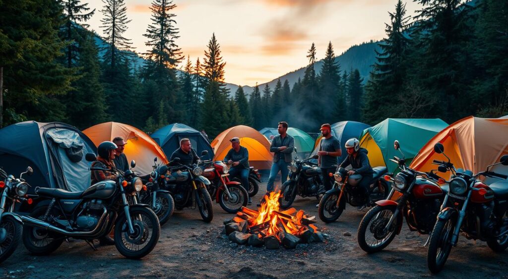 motorcycle camping community