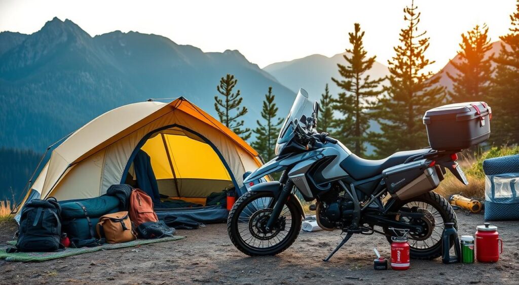 motorcycle camping essentials