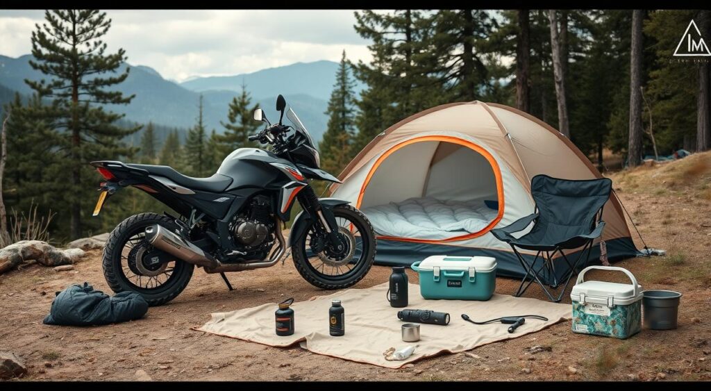 motorcycle camping essentials