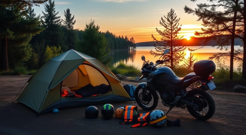 motorcycle camping safety